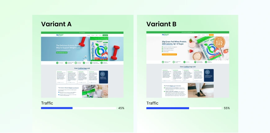 A/B testing