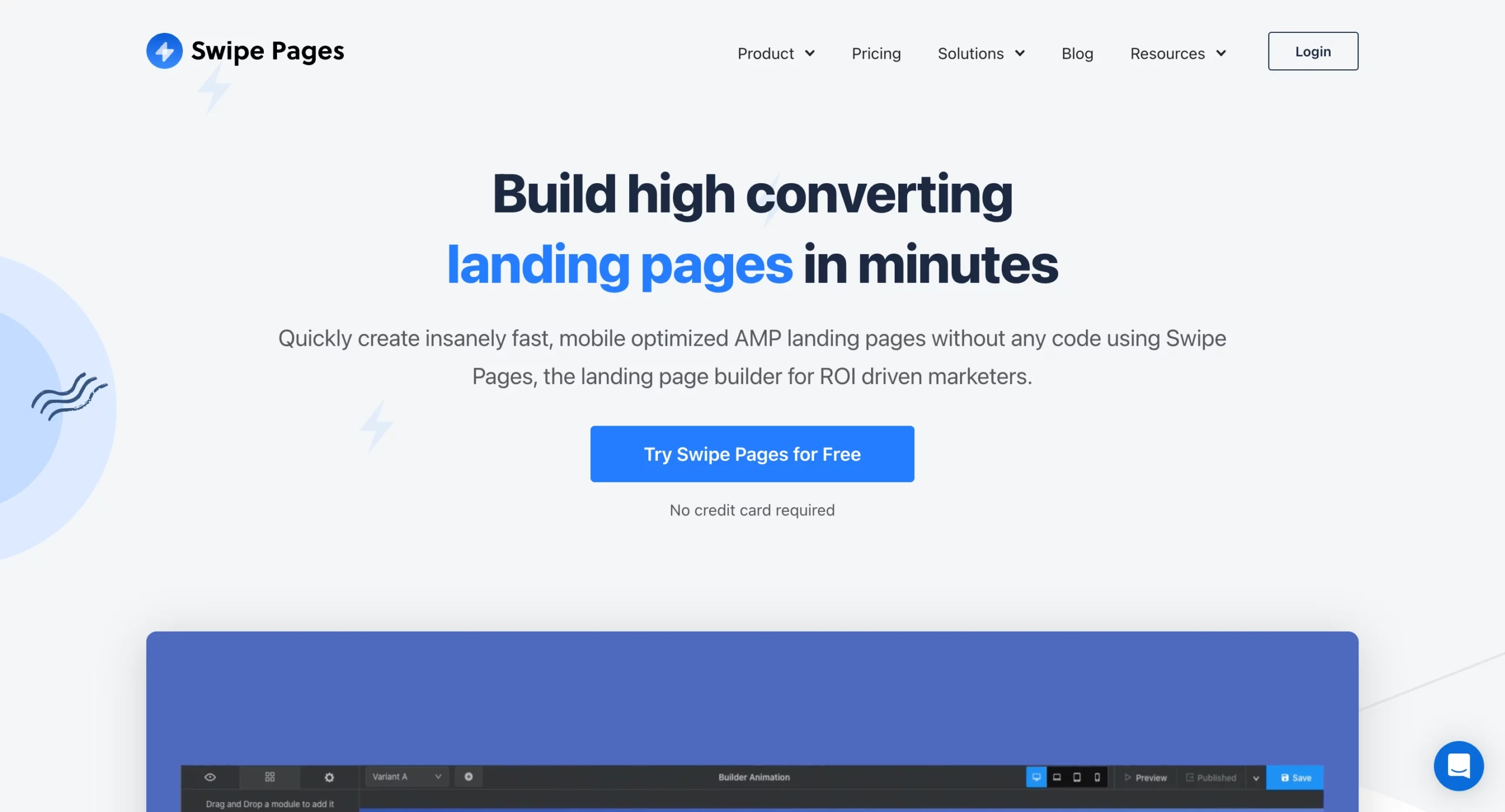 Swipe Pages 홈페이지