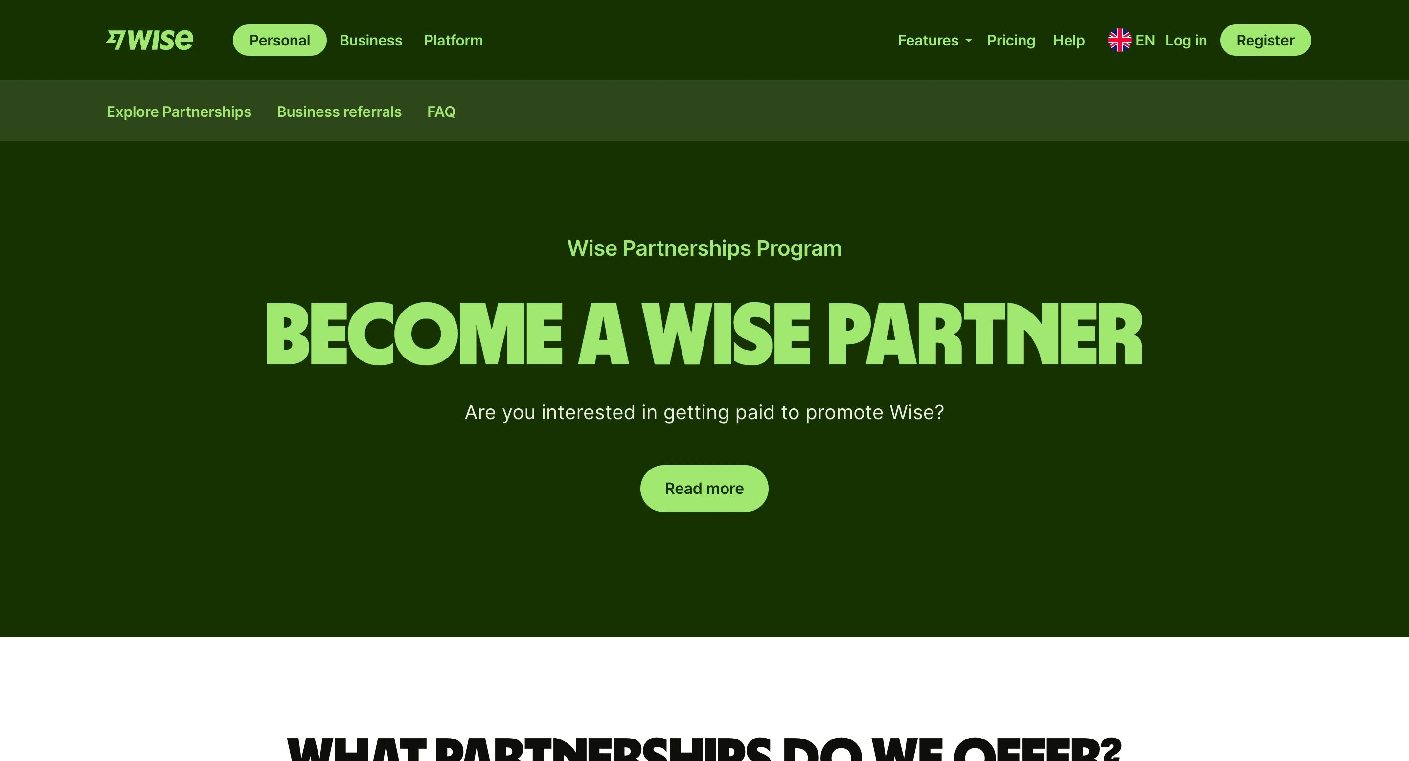 Wise Affiliate-Programm
