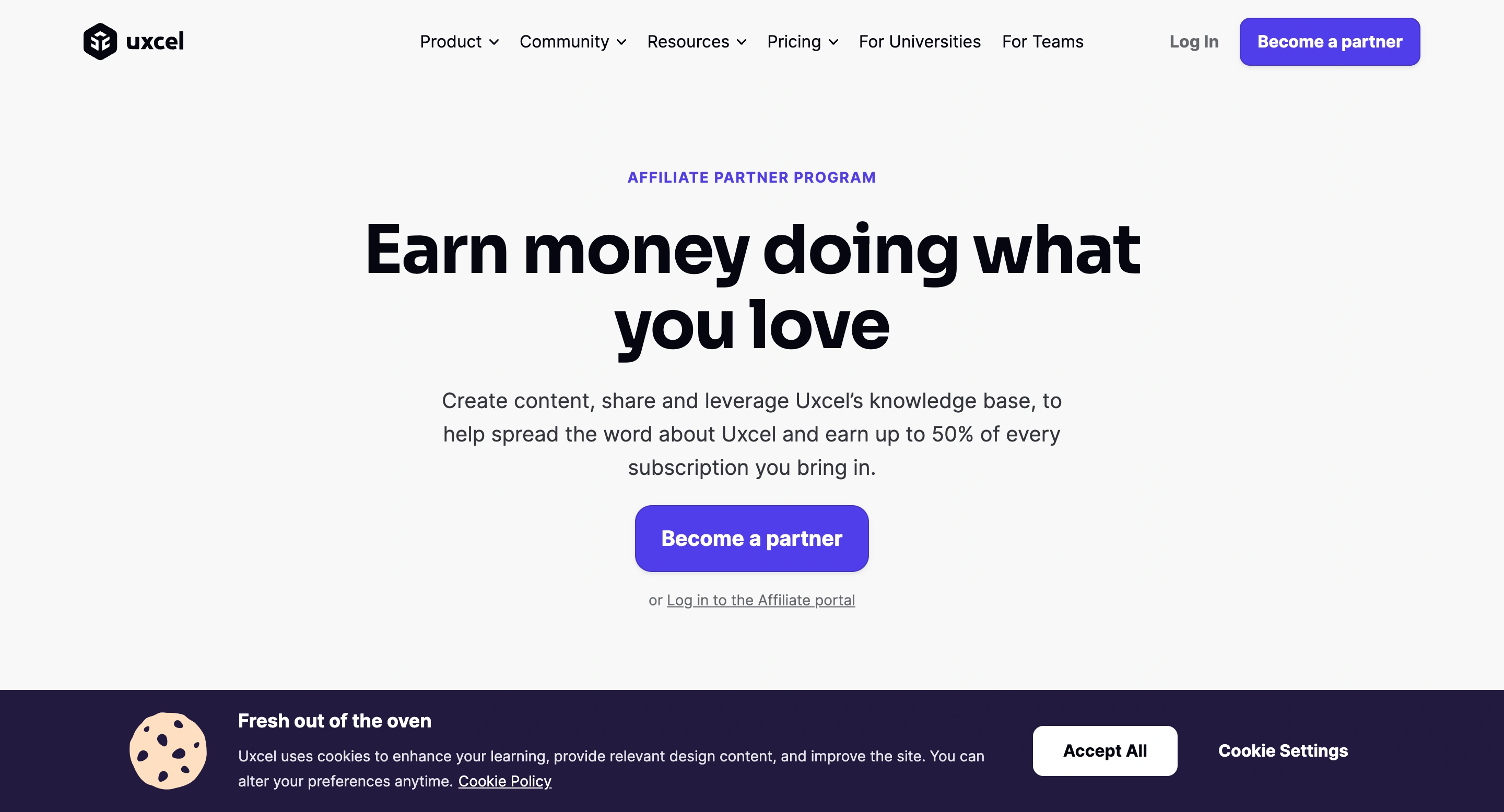 Uxcel Affiliate-Programm