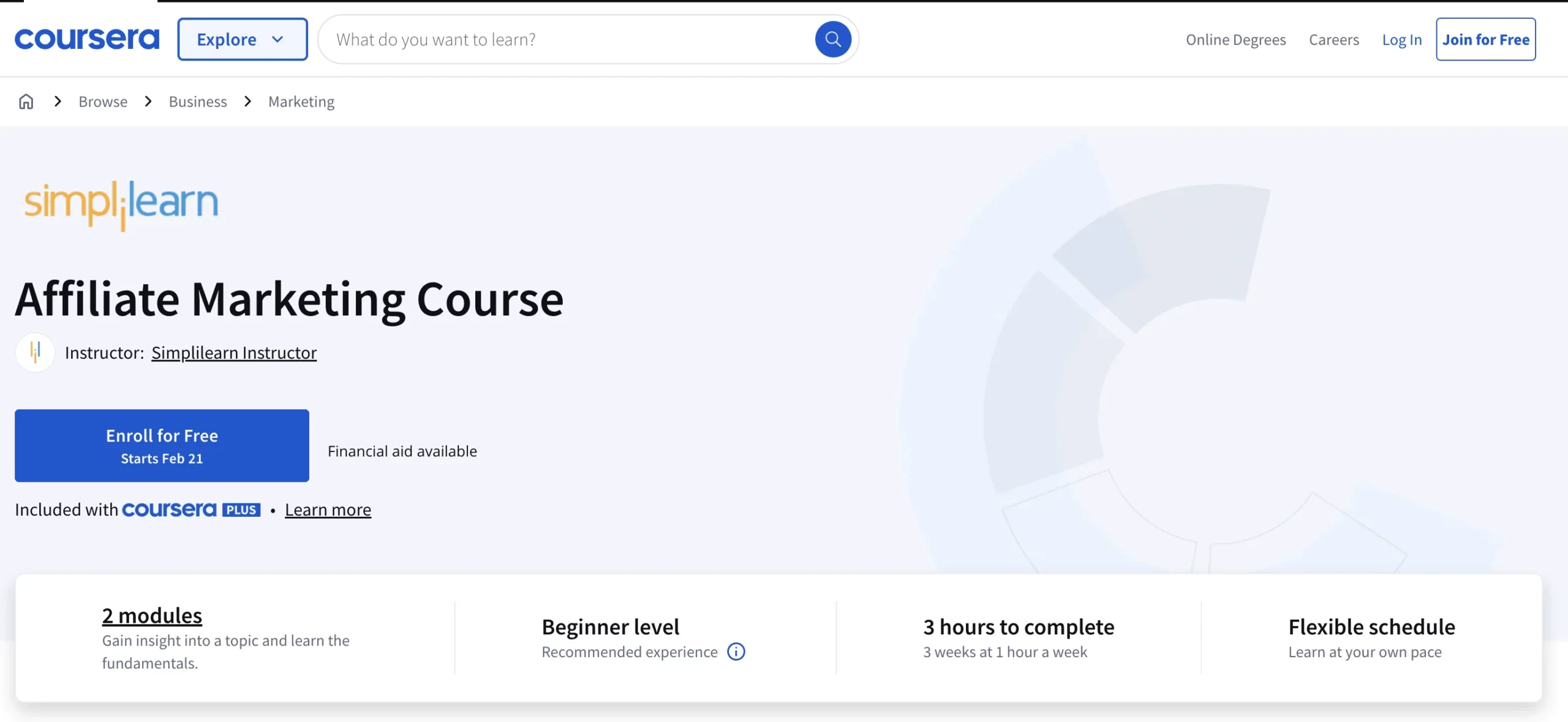 Affiliate-Marketing-Kurs von Coursera