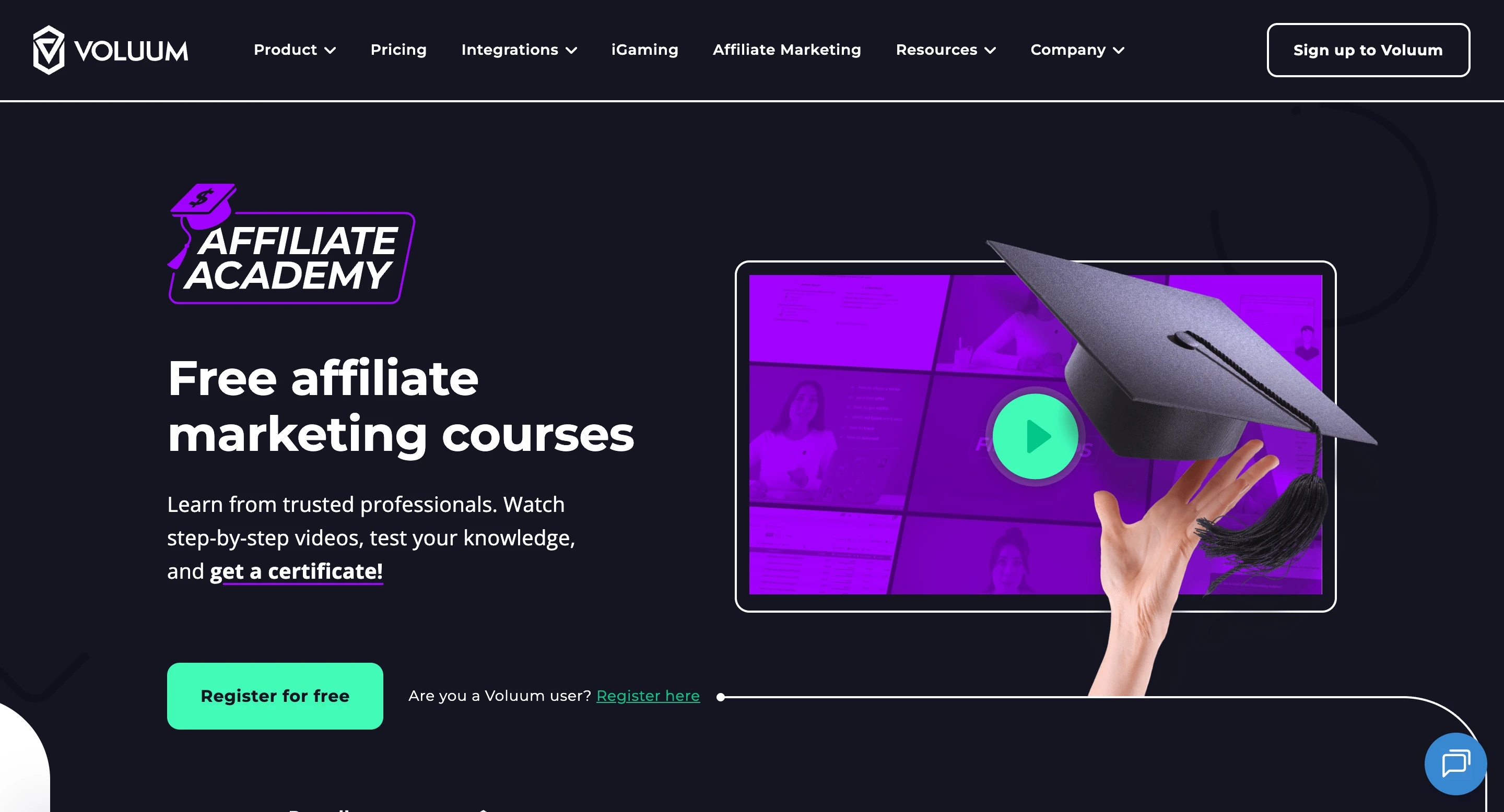 Affiliate Academy von Voluum