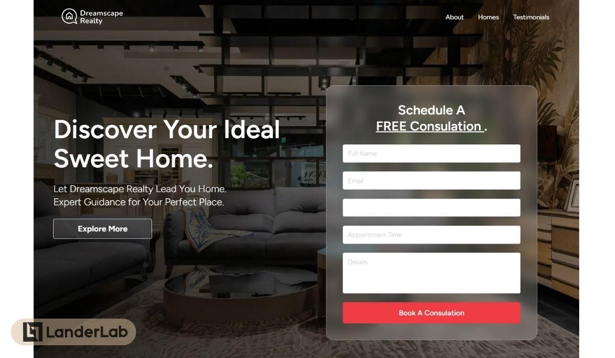 landing page de generación de leads