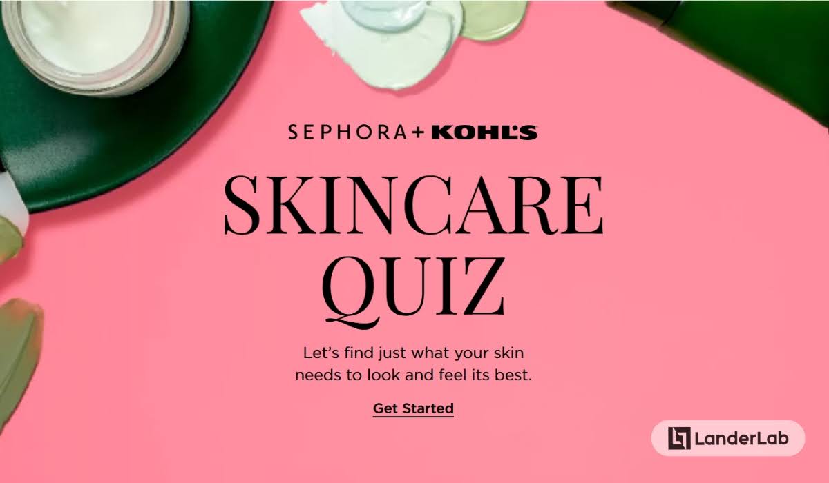 Quiz dopasowujący rozwiązania: quiz pielęgnacji skóry od Sephora