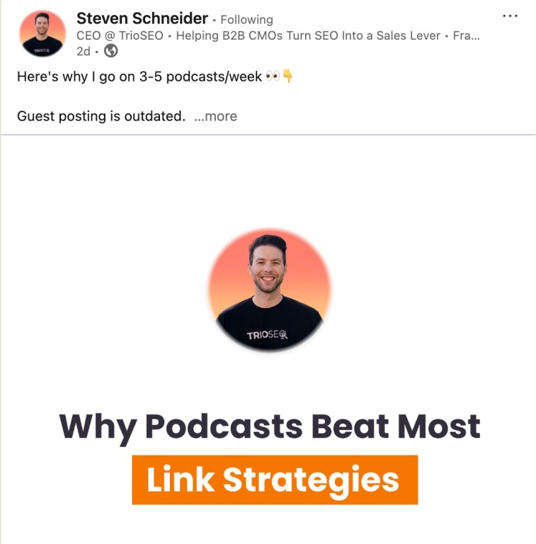 Beispiel für Podcast-Marketing