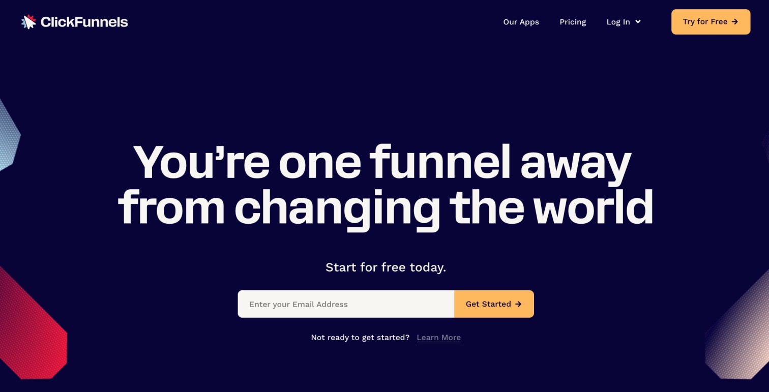 ClickFunnels-Startseite