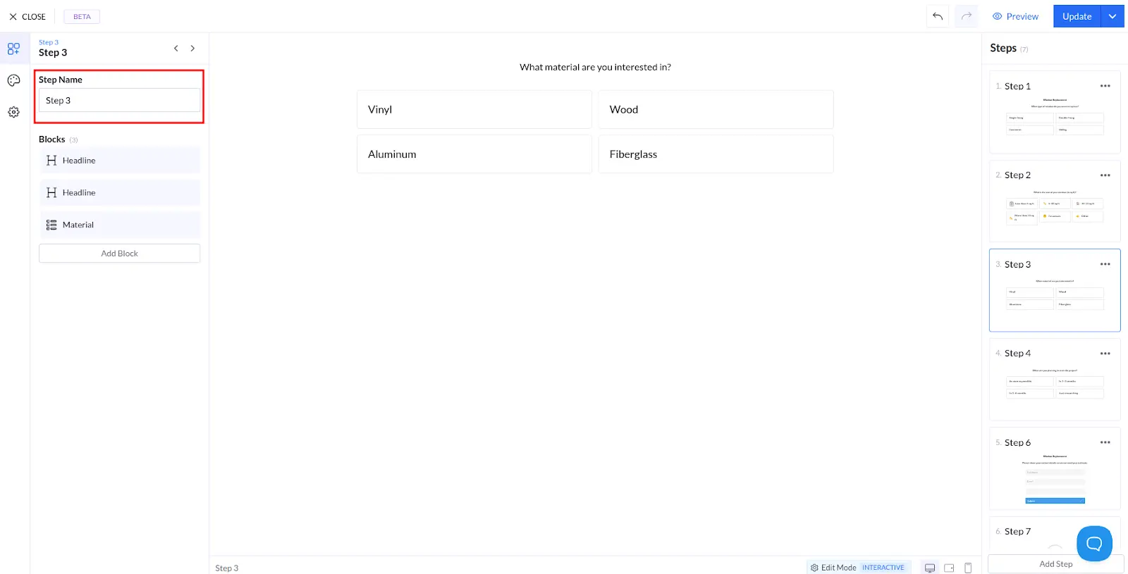 Eine Frage zum Lead-Capture-Quiz hinzufügen