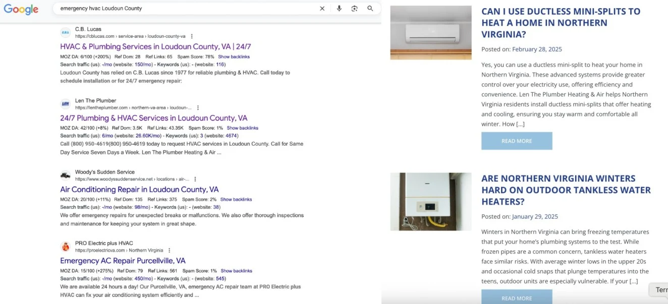 Beispiele für lokales Keyword-Targeting