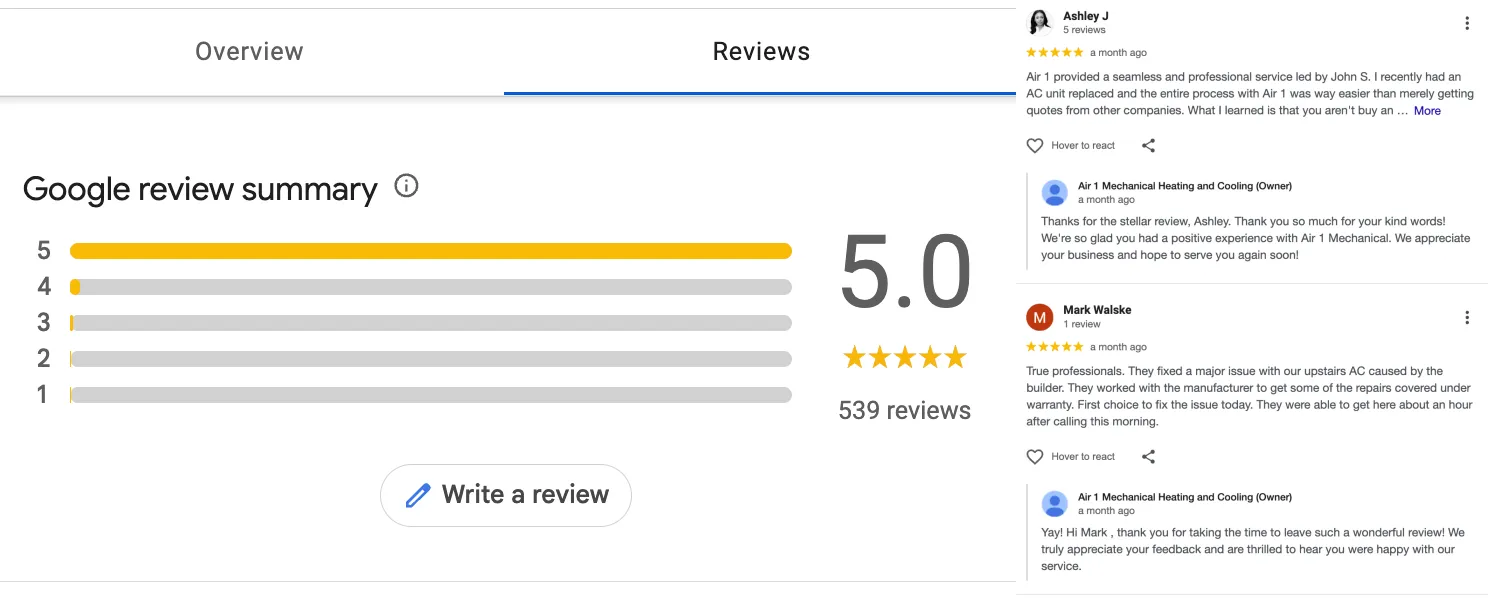 Lokale Google-Bewertungen