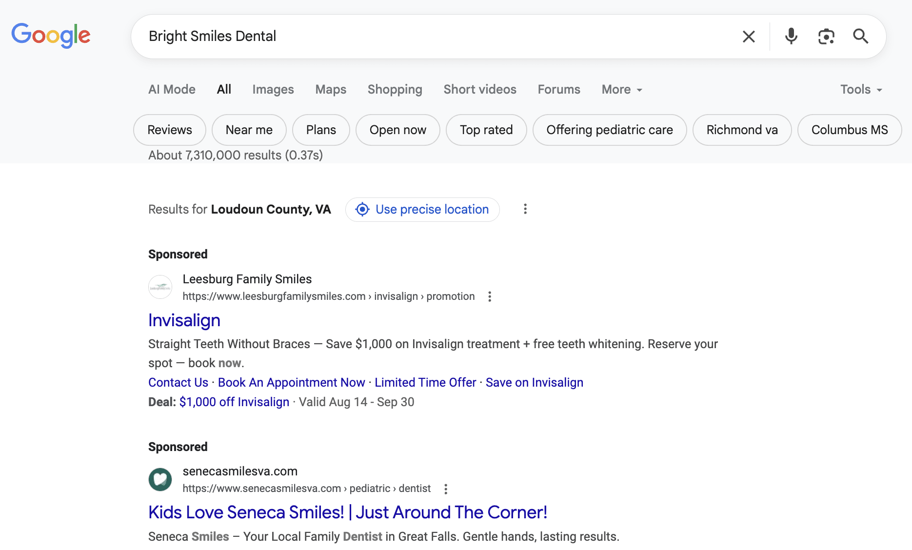 Gebote auf Wettbewerber-Keywords in Google Ads