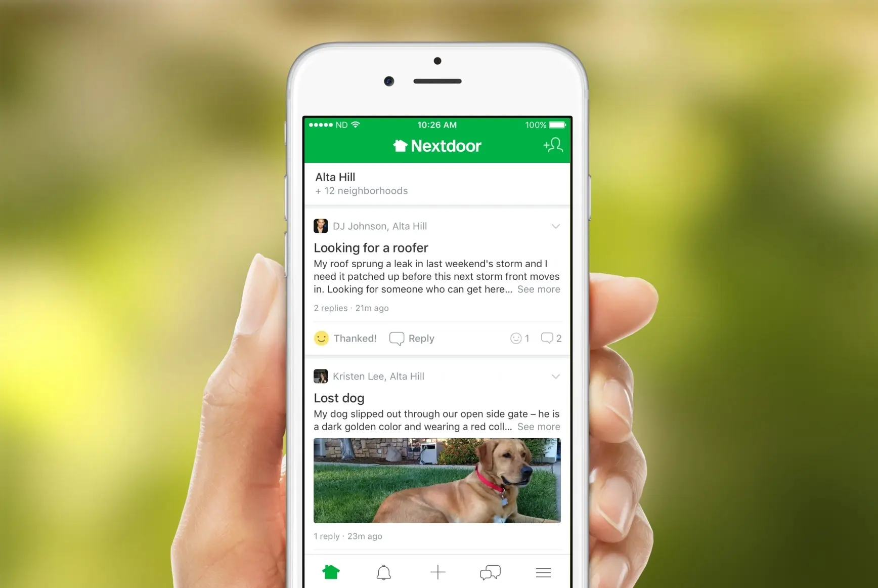 Nextdoor-Werbung