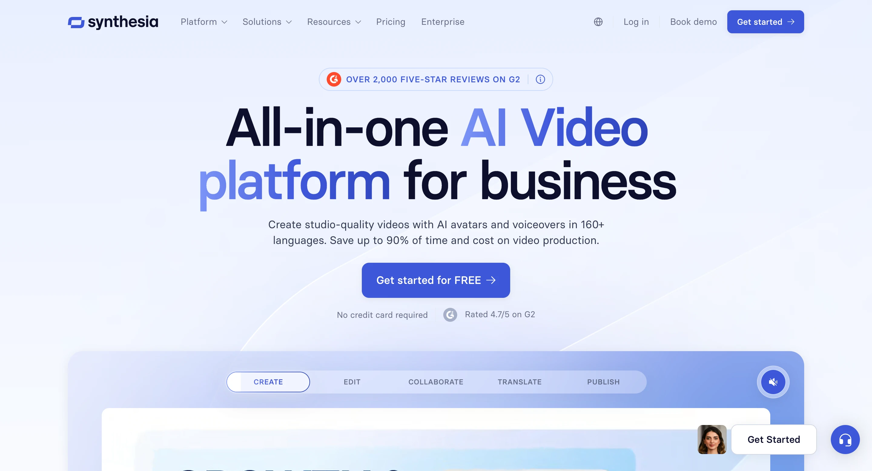 Site do Synthesia
