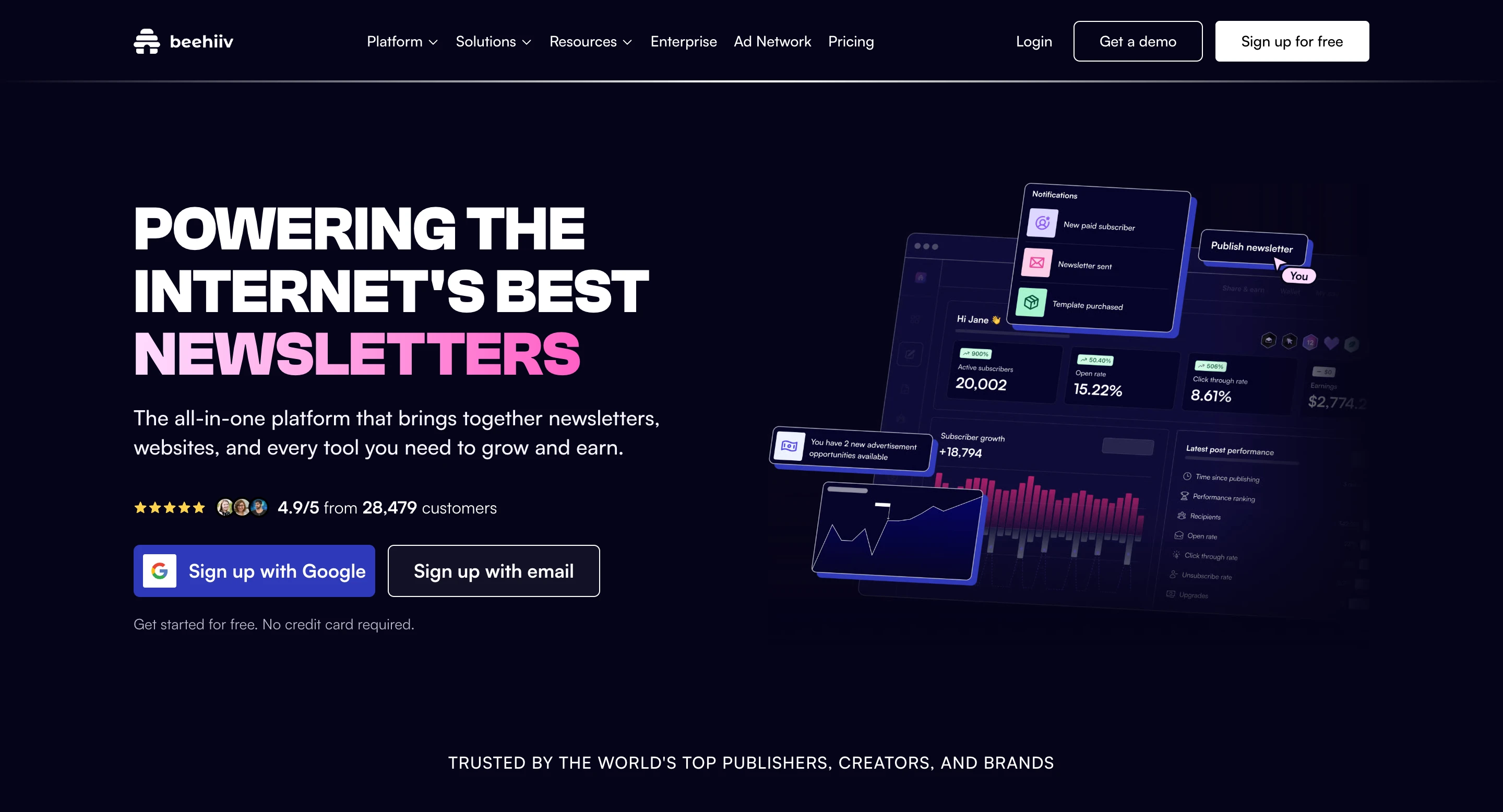 Site do beehiiv